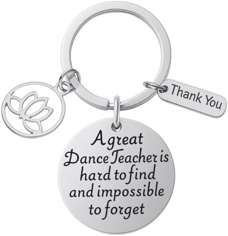 Sportybella - Yoga Teacher Keychain -Yoga Jewelry for Yoga Instructors, Keychain Accessories