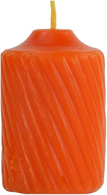 General Wax and Candle Co Pumpkin Scented Votive Candle, 2.25 Inch Height, 15-Hour Burning Time, Orange