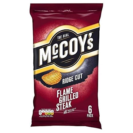 McCoys Flame Grilled Steak 27g x - 6 per pack