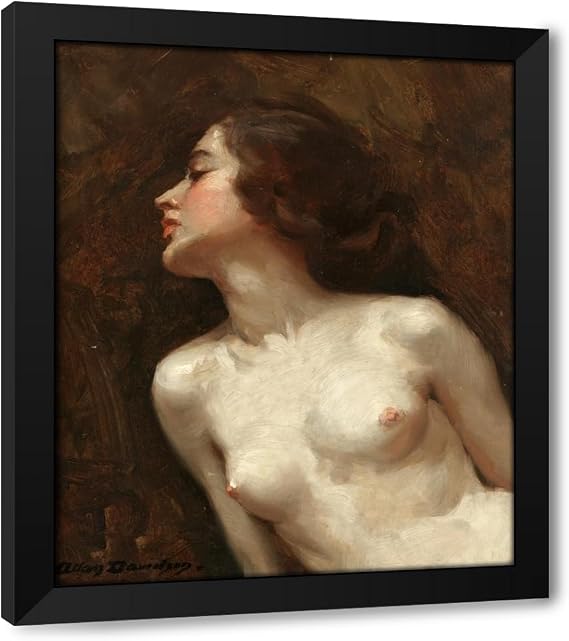 ArtDirect Model posing Custom Framed Art Print Giclee Print or Canvas Options with Various Sizes and Customization by Allan Douglas Davidson