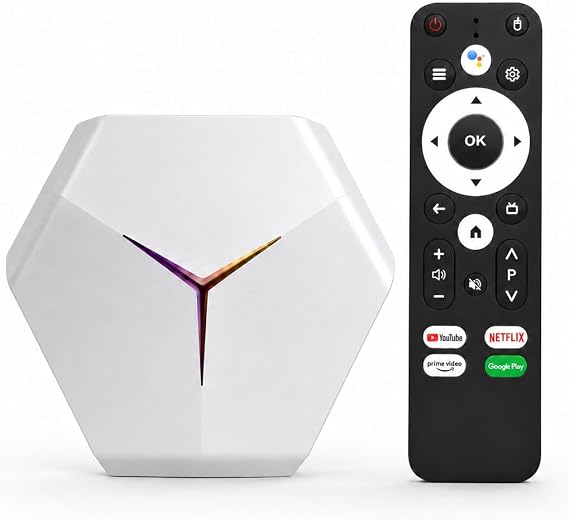 Android 15 TV Box, 4GB RAM 64GB ROM, Quad-core Performance