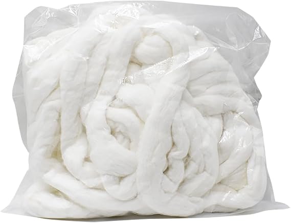 180g Nail Professional Cotton Beauty Coil Roll Hairdressing Hair Perm Cotton Strip White Cosmetic Cloth Pad Art Makeup Fabric Ball for Personal Care