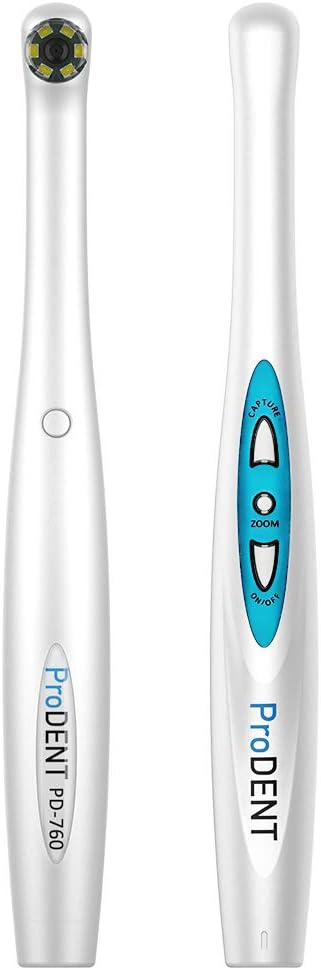 ProDENT HD Intraoral Camera PD760, USB Dental Camera, Capture Button Work with Eaglesoft,Dexis, Carestream, opendental, Apteryx, curvehero and More