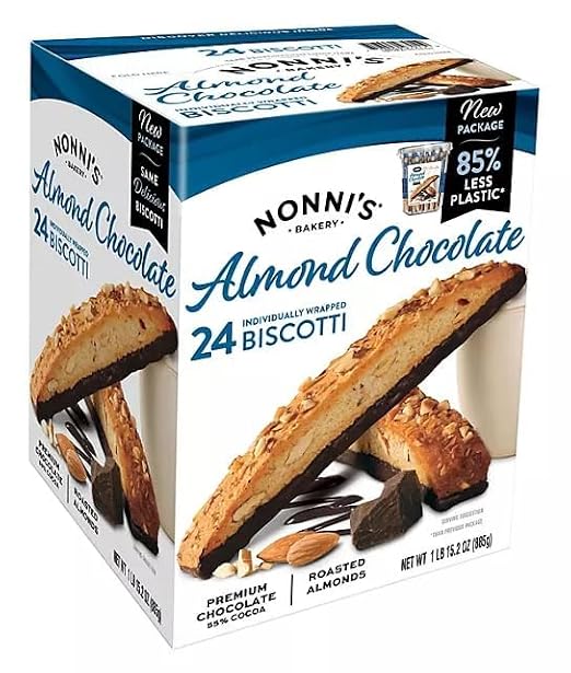 Biscotti Almond Chocolate, 24 ct.