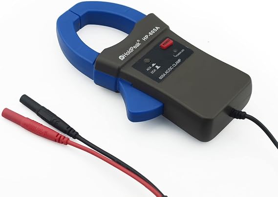 AC/DC Current Clamp Probe Tester 600A, HOLDPEAK HP-605A Handheld Digital Multimeter Clamp Adapter, Current Clamp Meter Working with Multimeter