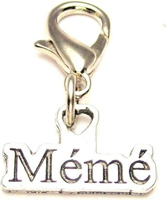 ChubbyChicoCharms Meme Pewter Charm on a Zipper Pull