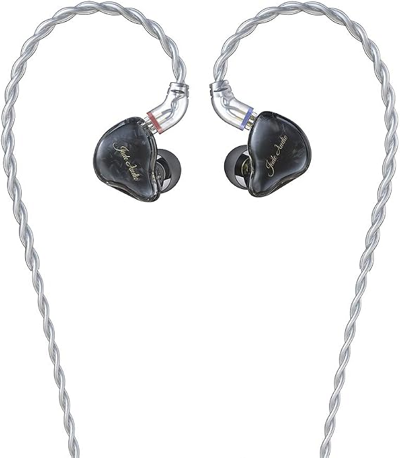 JadeAudio FiiO EA1 Earbuds Wired Headphone High Resolution 1DDriver,Deep Bass Compatible with iOS, Android (Without Mic) (Black)