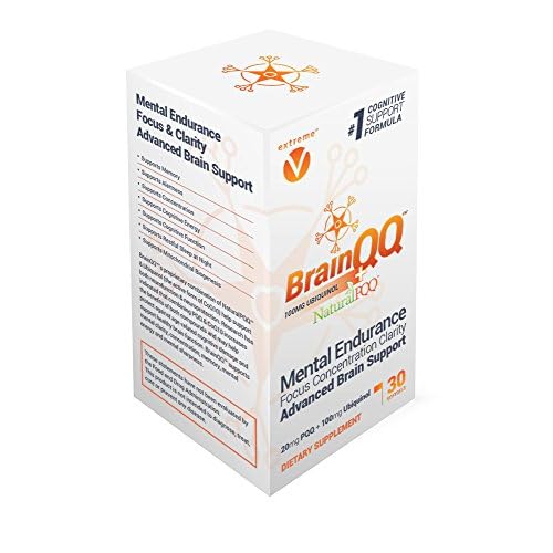 BrainQQ Get Smart! Enhanced HIGH Absorption Nootropic Brain Formula-Concentration, Focus, Clarity & Memory Peak Performance. 100mg of Ubiquinol QH Plus Natural PQQ 20mg