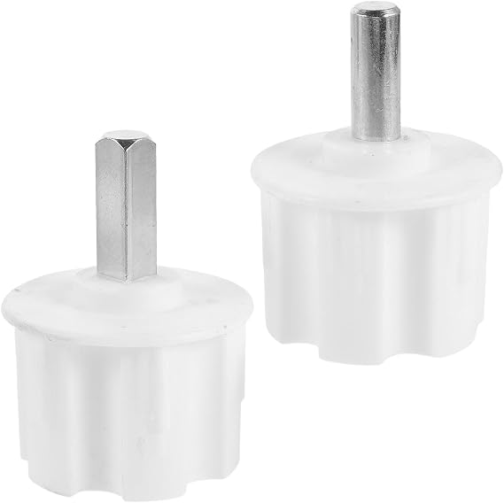 SOLUSTRE Patio Awning Accessories 2pcs Roller Shade End Plugs Sun Shade Mounting Hardware Plastic End Plugs for Roller Shades Iron, Wide Compatibility, Home Garden Use, Square Round Shape,