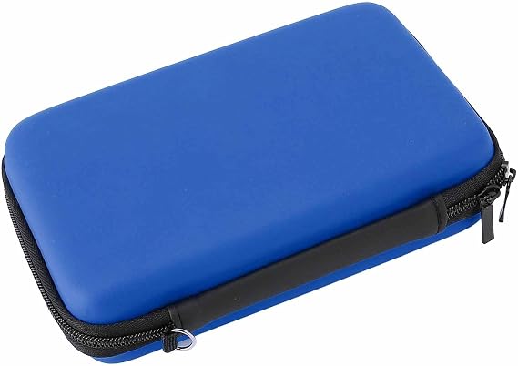 Hard Shell Carrying Case for 3DS XL, Super N Edition, 2DS XL, NEW 3DS XL, NEW 3DS LL, 3DS XL, 3DS LL, with Large Capacity Storage (Blue)