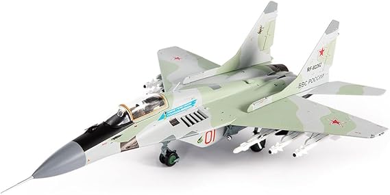 Motor city classics JC Wings | 1:72 Scale Model Military Aircrafts | MiG-29S Fulcrum, Russian Air Force,#39;Hero of Russia General Sulambek Oskanov', 2015 | Model JCW-72-MG29-013