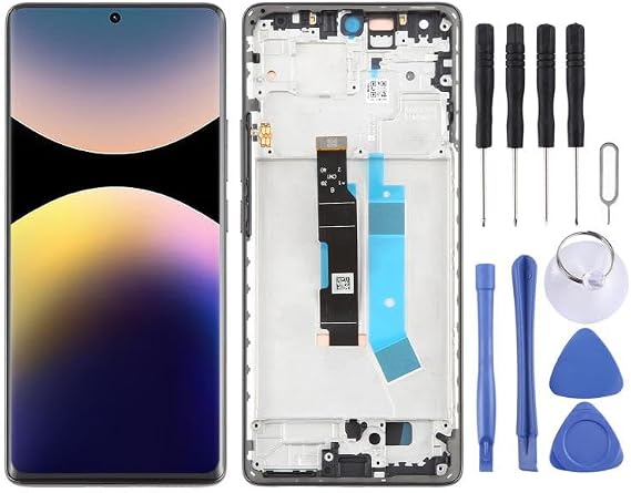 LCD Screen for Xiaomi Redmi Note 14 Pro 4G AMOLED LCD Screen Digitizer Full Assembly with Frame
