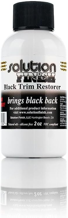 Solution Finish Black Trim Restorer, Silicone-Free, Plastic & Vinyl