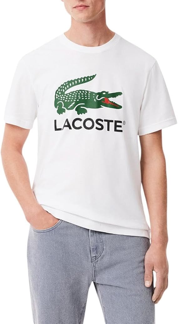 Lacoste Unisex Adult Signature Print Cotton T-Shirt