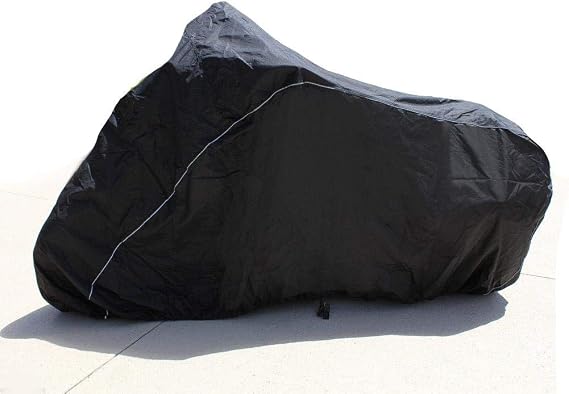 SBU Bike Motorcycle Cover Compatible for Harley-Davidson FLSTC/FLSTCI Heritage Softail Classic. Strong UV Protectivve Chopper Bike Tarp. Breathable and Portable Vehicle Protection