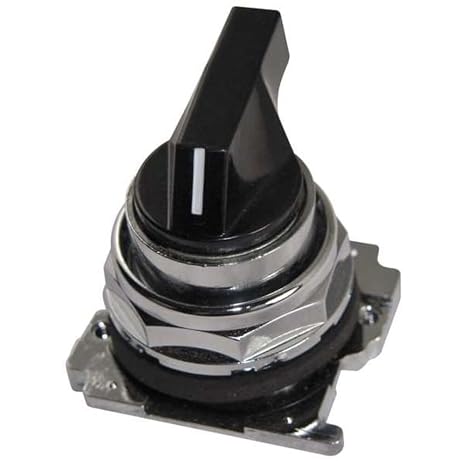 Eaton 10250T3023 Selector Switch With Cap, 30mm, 3 Positions, Lever Selector Type