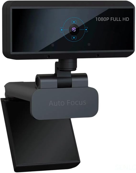 Full HD 1080P Webcam - Webcam for Pc - Auto Focus Webcams - Wide Angle Camera with Built-in Dual Mic for Laptop Computer or Desktop PC, Great for Live Streaming, Calls, Video Conferencing