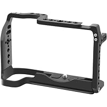 Compatible with Canon EOS R10 R7 RP Metal Camera Cage Stabilizer Rig with 1/4" & 3/8" Screw Hole EOS RP Cage