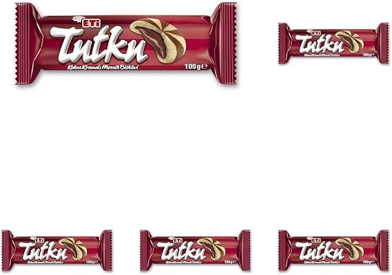 Eti Tutku Kakao Kremalı Mozaik Bisküvi 100 g 5li paket