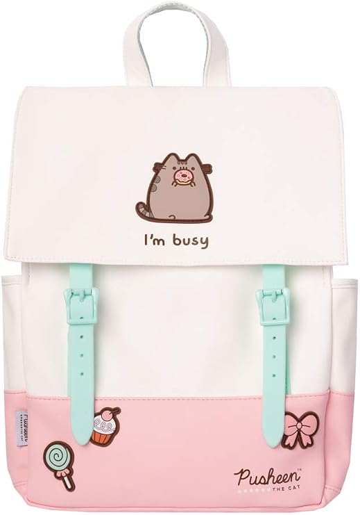 Grupo Erik Pusheen Cat School Backpack, Rucksack - Gifts, Merchandise | Casual Daypacks & Backpacks, Back Pack, School Bag For Girls & Teenage | Pusheen Cat Merch, Travel Gifts