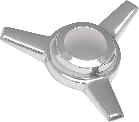 GG Grand General 90344 Chrome Wheel Spinner 3 Bar Straight Stud Mount