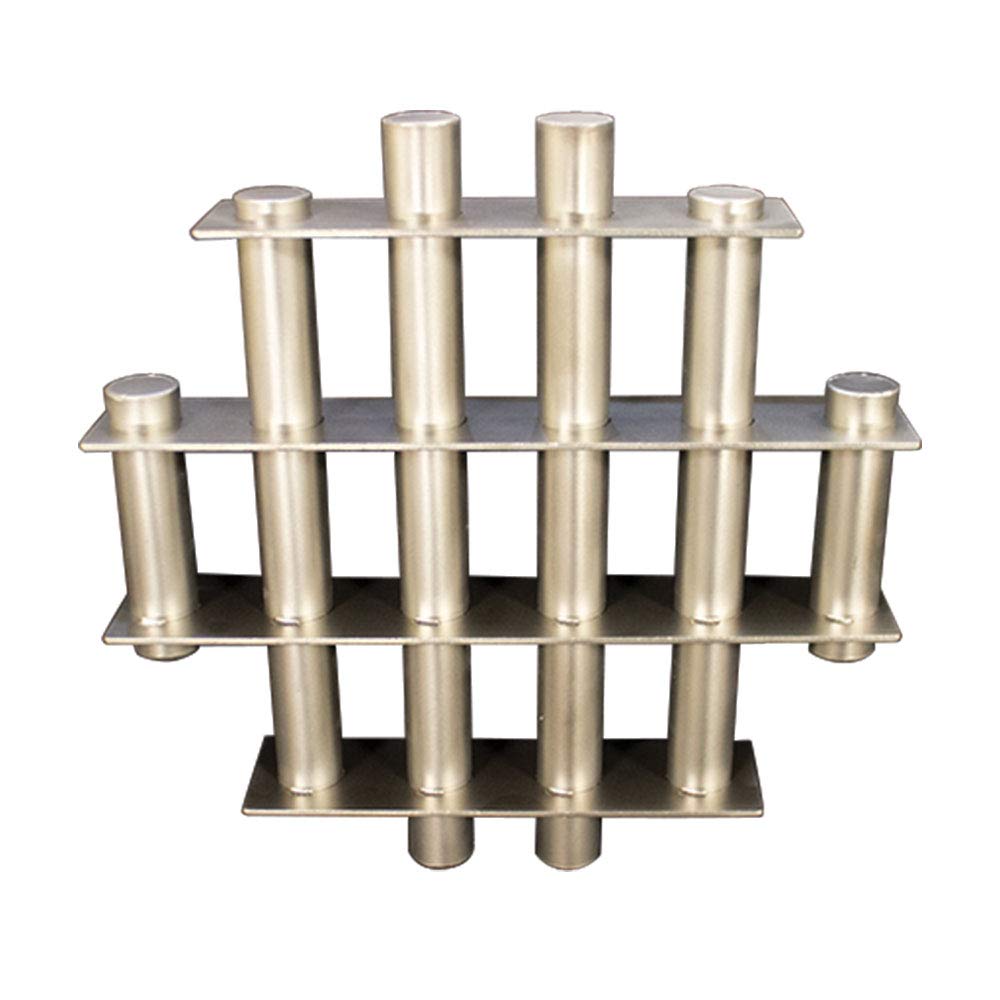 MPI Rare Earth Round Grate Magnet – for Removing Ferrous Tramp Metal Contaminants – 100% Stainless Steel Welded Construction 12 Rare Earth Round