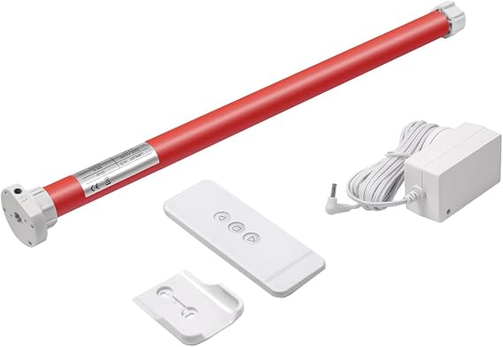 Rollerhouse Battery Powered Electric Shade Motor Blinds Tubular Motor Kits Compatible with OD 1-1/4"(32mm Roller Blind Tube,Mounting Bracket Sold Separately
