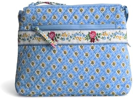 Vera Bradley Womens Premium Cotton Original Zip Hipster Crossbody Bag