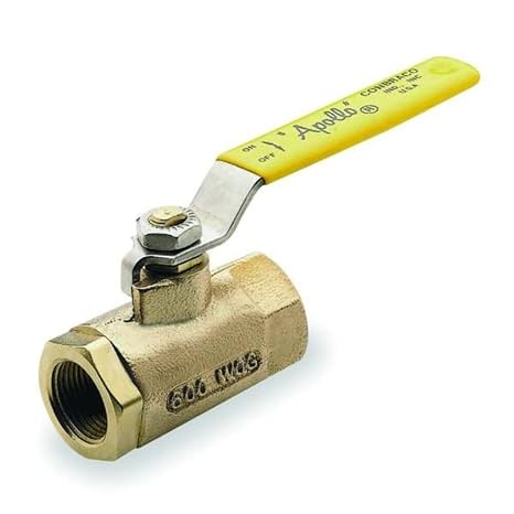 Apollo 70-140 Series Bronze Ball Valve with Stainless Steel 316 Ball and Stem, Two Piece, Inline, 250# Steam Trim, 1/4" NPT Female