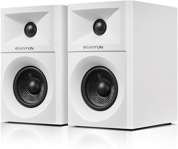 Sanyun SW203 3" 2.0 Computer Speakers, Expanded Stereo Field, Triple-DSP