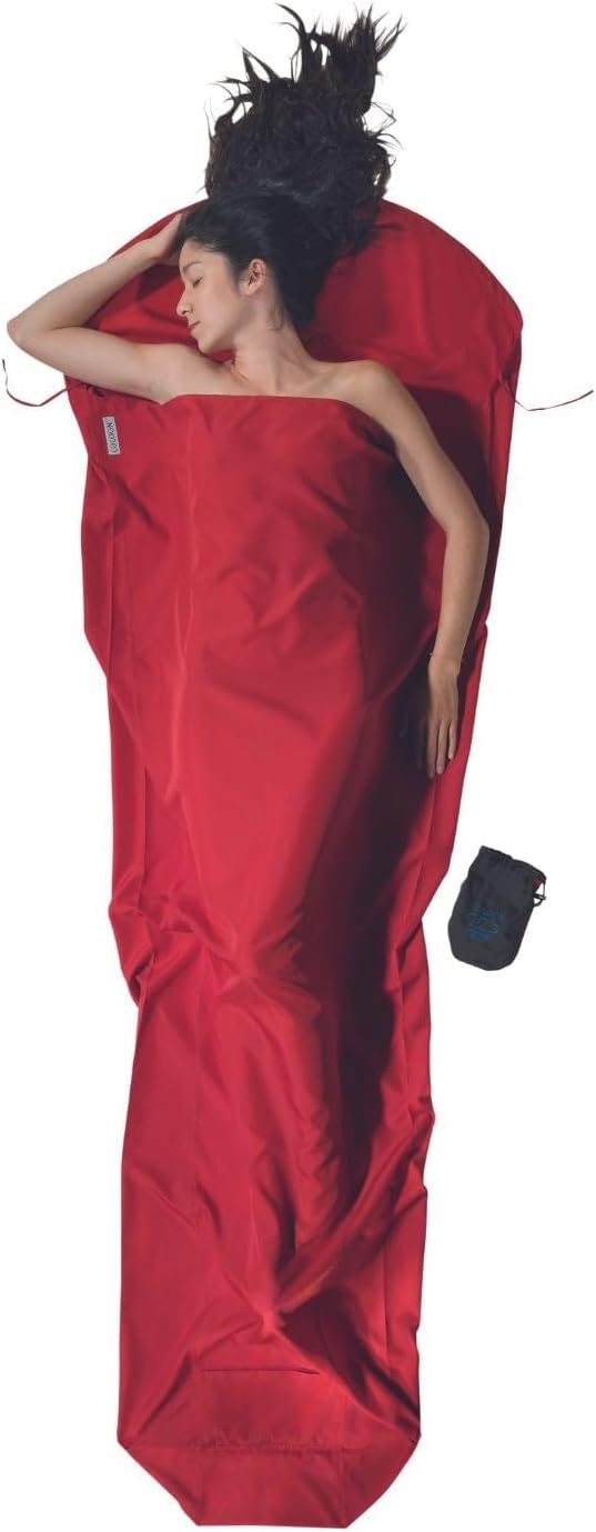 COCOON Microfiber MummyLiner Sleeping Bag Liner | Lightweight quick-drying microfiber, Mummy-shaped sleeping bag liner, Helps keep bags clean, Compact stuff sack