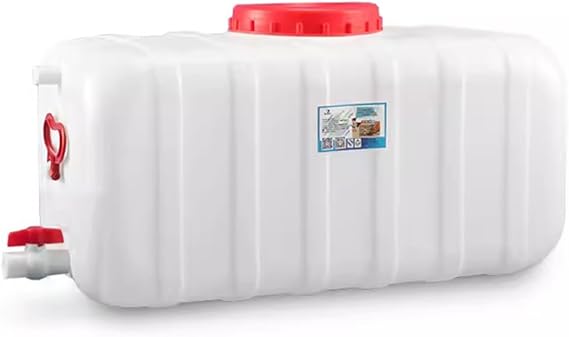 Plastic Water Container with Tap, Water Storage Carrier Portable Outdoor Water Tank Heavy Duty Water Bucket for Camping, Fishing, Hiking, Self-Driving Tour(Size:80L)