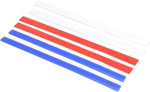 6Pcs Silicone Rolling Pin Guides, Non Stick Measuring Dough Strips Dough Leveler Sticks Pastry Ruler for Thickness Guide Biscuits Pie Pastry Cookie