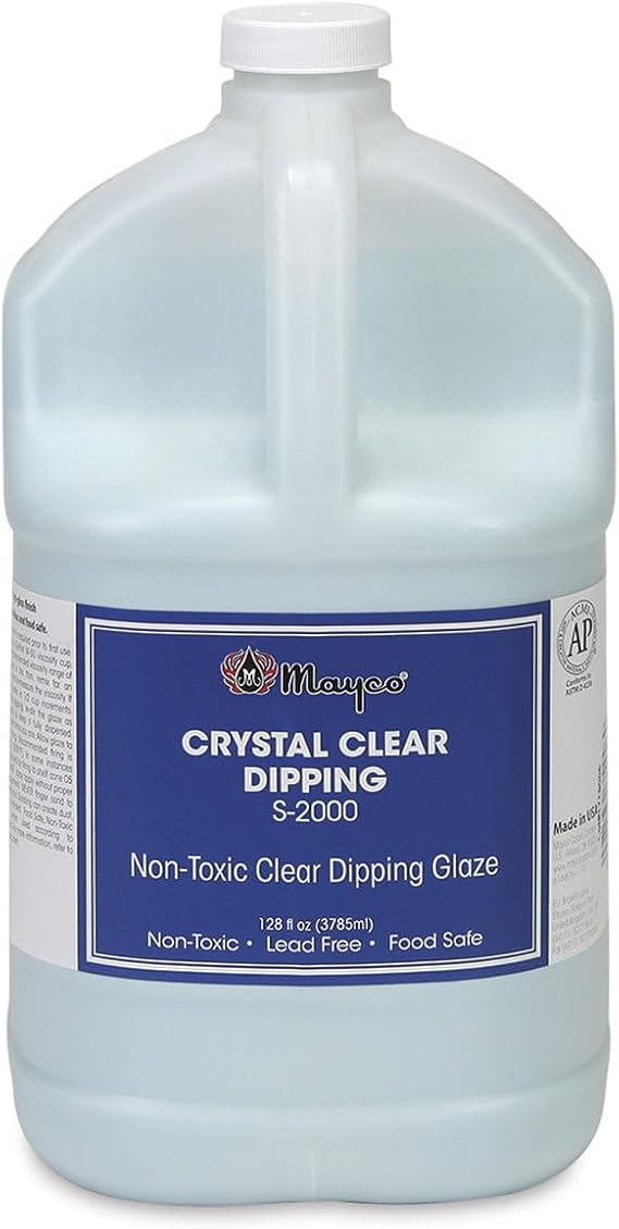 Mayco Crystal Clear Dipping Glaze, Gallon
