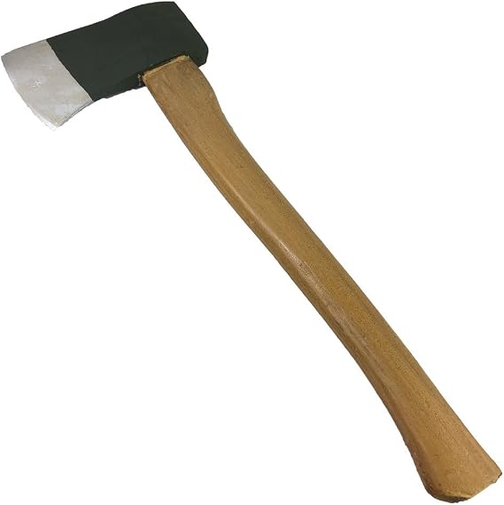 Rubber Johnnies Realistic PU Foam Hatchet, Short Axe, Horror Movie Prop, Halloween, Woodcutters Axe