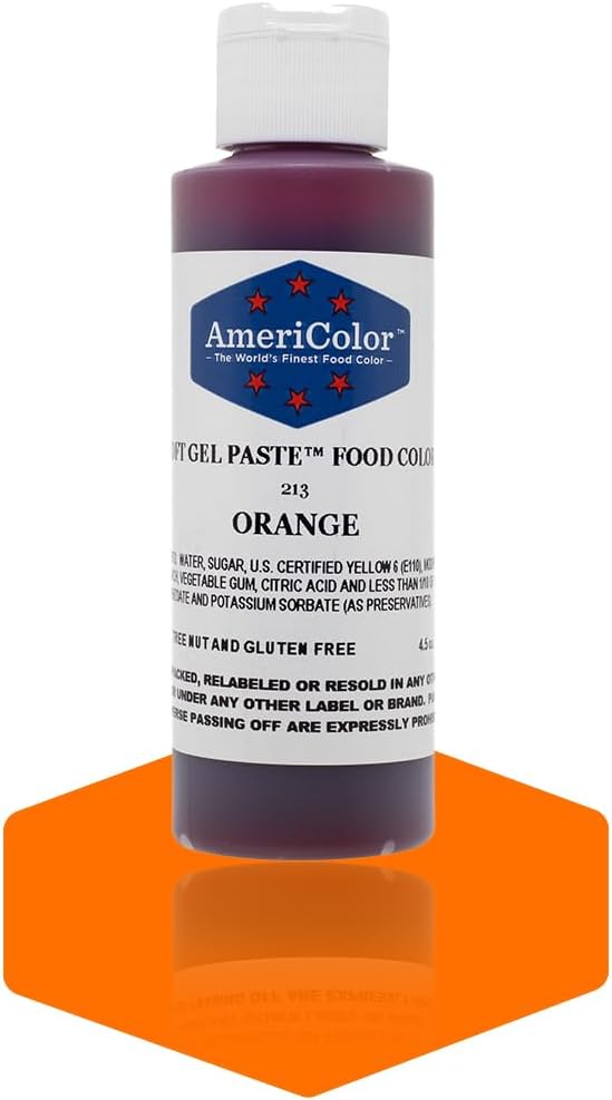 Americolor Soft Gel Paste Food Color, 4.5-Ounce, Orange