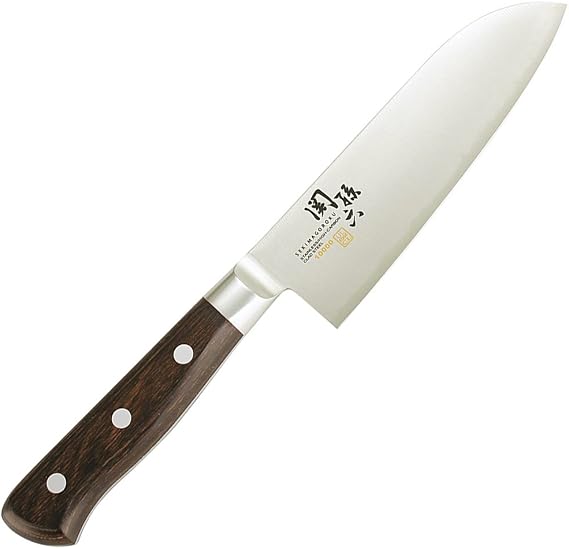 Kai Corporation AE5162 Seki Sonroku Small Santoku Knife, 5.7 inches 145 mm, For Right or Left Handed Use, 10,000CC, Made in Japan