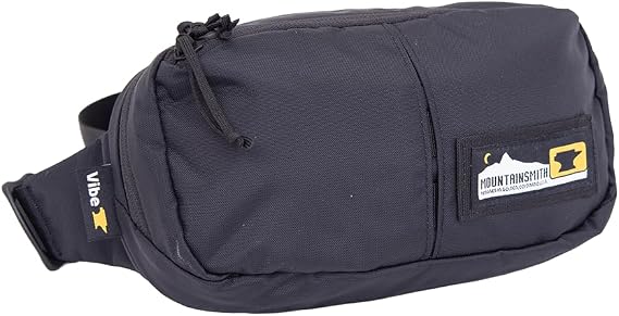 Mountainsmith Vibe Lumbar Pack - Black Forge | Crossbody, Fanny Pack, For Hiking, Commuting, Travel