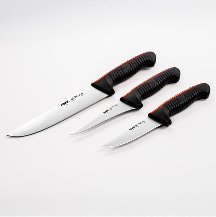 Pirge Pro 2002 Süper Tutuş Etin Ustası 3'lü Bıçak Seti - 35240