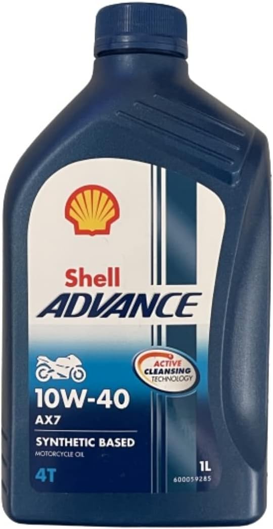 Shell Advance 4T AX7 Synthetic Based Motorcycle Motor Oil 10W-40 (6)