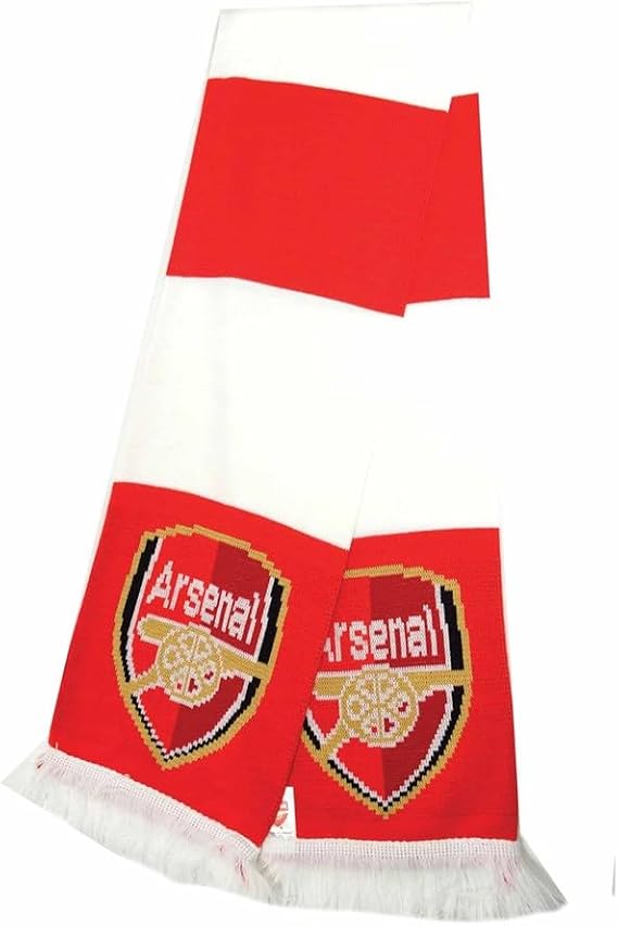 Arsenal FC Bar Scarf (One Size) (Red/White)