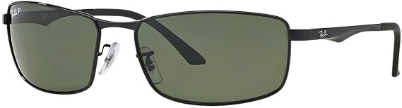 Ray-Ban mens Rb3498 Rectangular Sunglasses