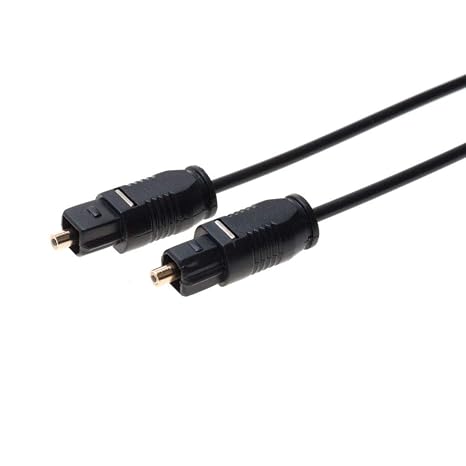 TOSLink Digital Audio Optic Cable SPDIF Speaker Wire (3FT, Black)