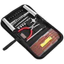 Tire Repair Kit 46Pcs Tire Patch Kit with Connectors Diaper Repair Tools Tyres and Connectors Patch Kit for Car Motorcycle Truck Tractor Trailer