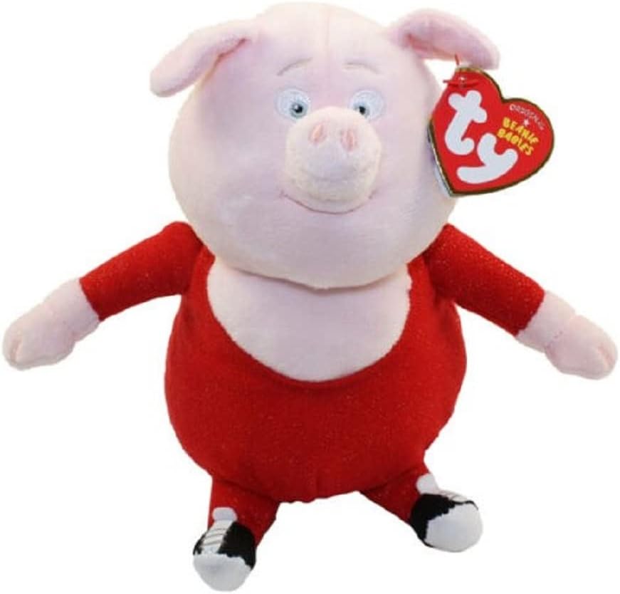 TY Beanie Baby 6" Gunter The Pig Sing Plush Stuffed Animal