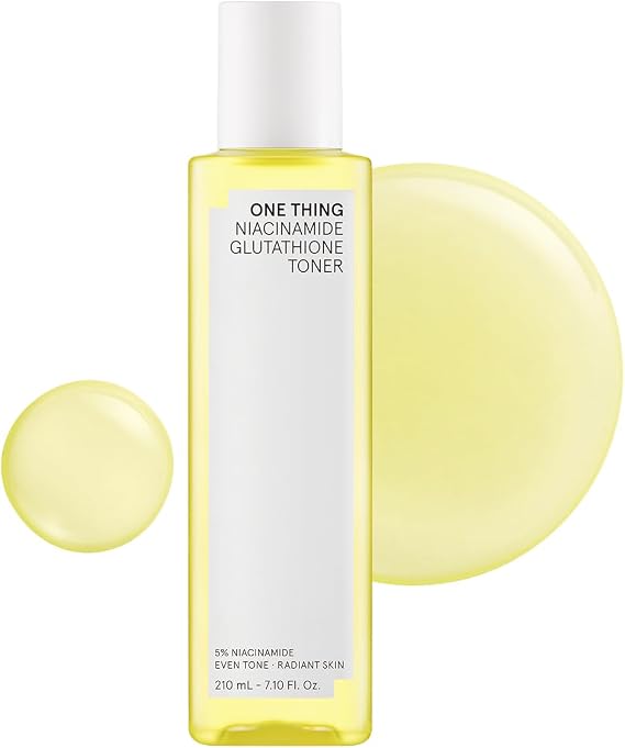 ONE THING Niacinamide Glutathione Toner 7.10 Fl Oz | Hydrating K-Beauty toner that gently preps the skin, improves dullness, and promotes a radiant, luminous glow.