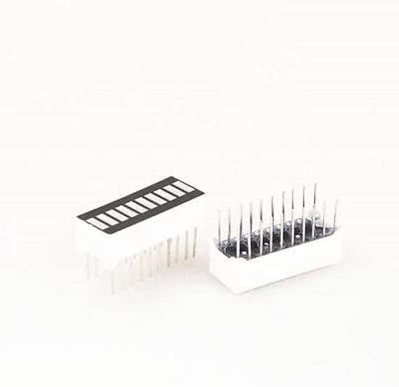 50PCS 10 Segment Digital Red/Green/Blue LED Bar Graph Display Ultra Bright (Blue)