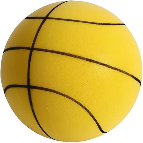 Silent Basketball, 2025 Upgrade Foam Indoor Training Ball, Uncoated High-Density Foam, Size 7, 1 Pack