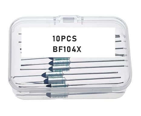 BF104X, BF104X Fuse, BF104, BF104 Fuse, Thermal Fuse BF104X, BF104X, 104 Degree 16A 250V Cutoff TF Pellet Axial Lead Temperature Links (10 Pcs)