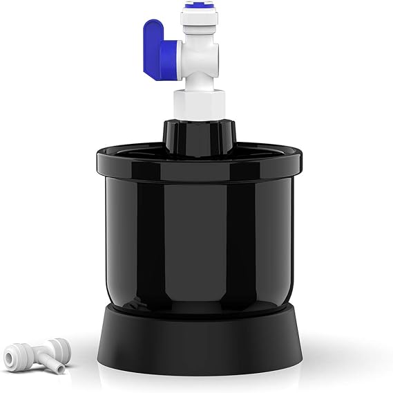Frizzlife MWT3 Pressure Mini Water Tank for PD400, PD500, PD600, PX500, PX500-A, 0.13 Gallon Small Pressuized Storage Water Tank for Tankless Reverse Osmosis System G2, P600,G3, with 1/4" Ball Valve
